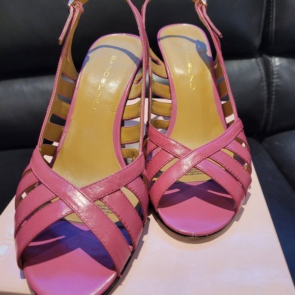 Bandolino - Leather Sandals in Fuchsia Pink Size 6.5M - Picture 2 of 7